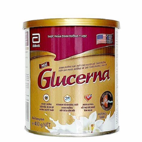 Sữa Glucerna là sản phẩm đặc trị dành cho người tiểu đường, đến từ hãng Abbott nổi tiếng, có tác dụng cao trong việc kiểm soát chỉ số đường huyết chỉ sau 4 giờ, nâng cao sức khỏe và bổ sung dinh dưỡng cần thiết cho người bệnh tiểu đường